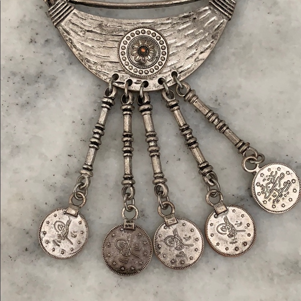 Ancient Coin Statement Necklace - Picture 2 of 3